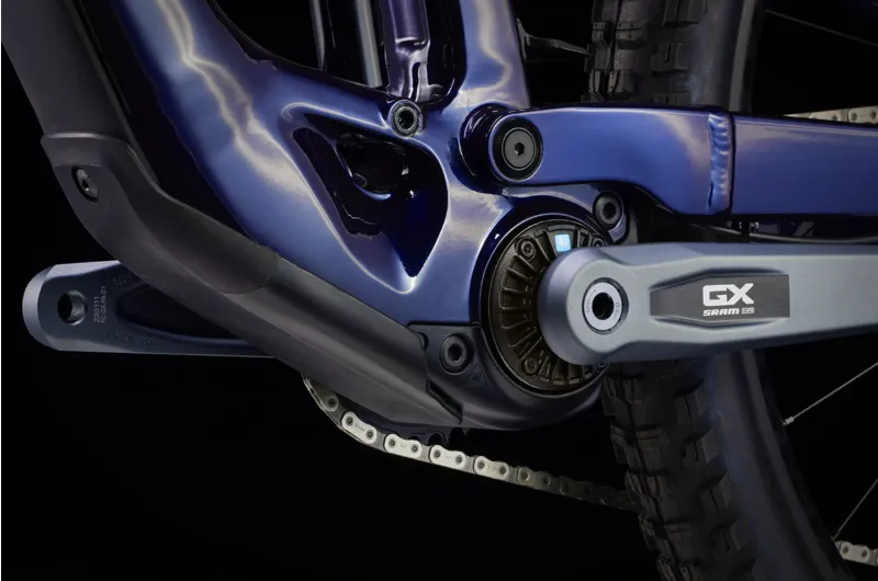 Trek Fuel EXe 8 GX AXS Full Suspension Electric Mountain Bike 2025 in Rage Red/Dark Blue-5